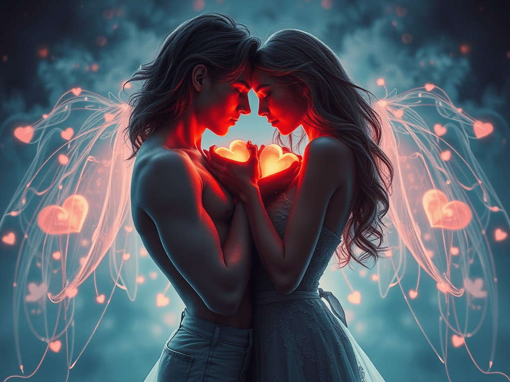 Push-Pull Love: Moon in the 7th = Hearts drawn together, emotions pull&nbsp;apart.