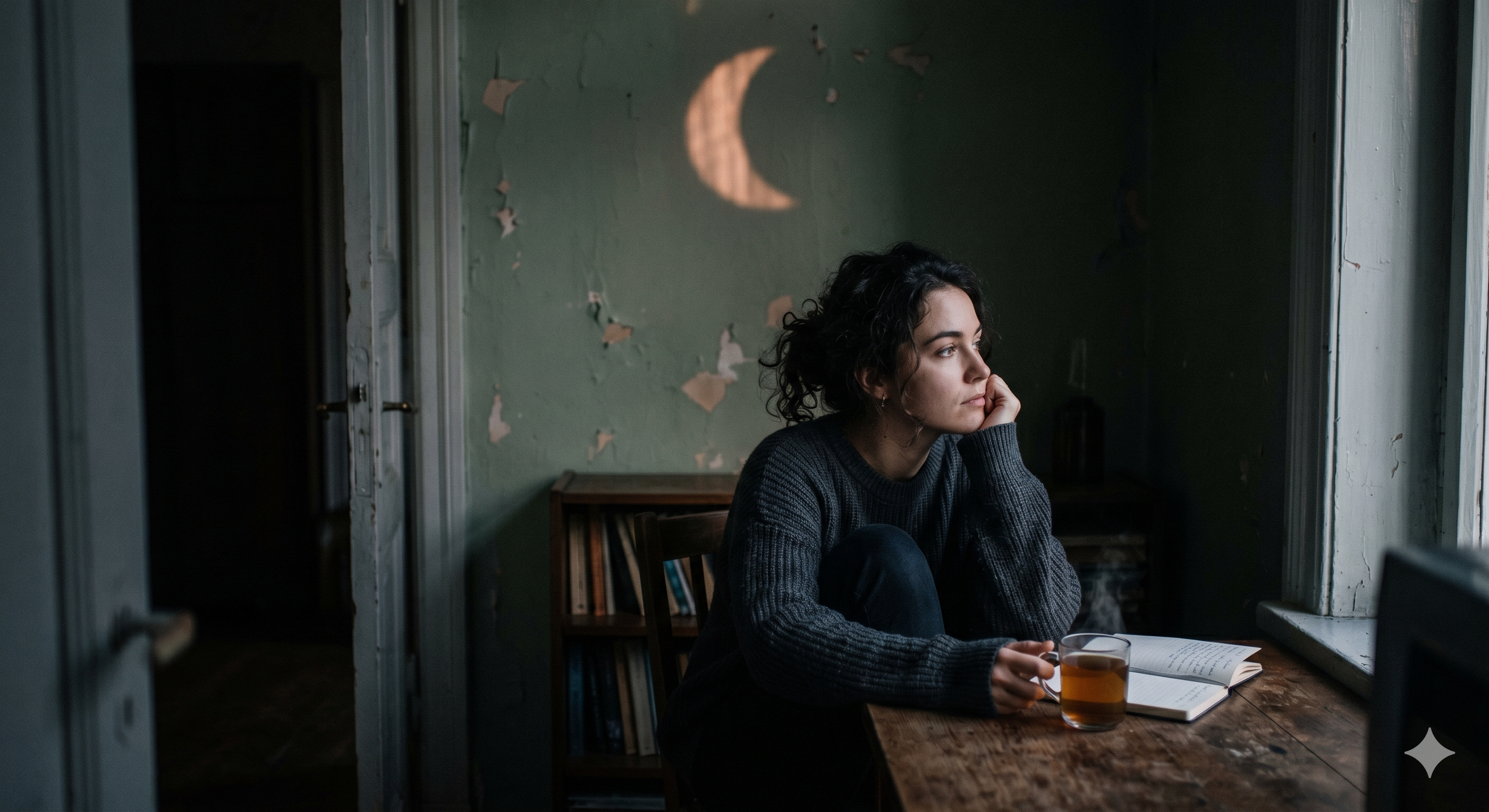 Moon in the 8th = Emotional depth makes you feel misunderstood and apart.