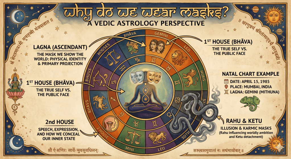 Why Do We Wear Masks Around Others? – A Vedic Astrology Perspective