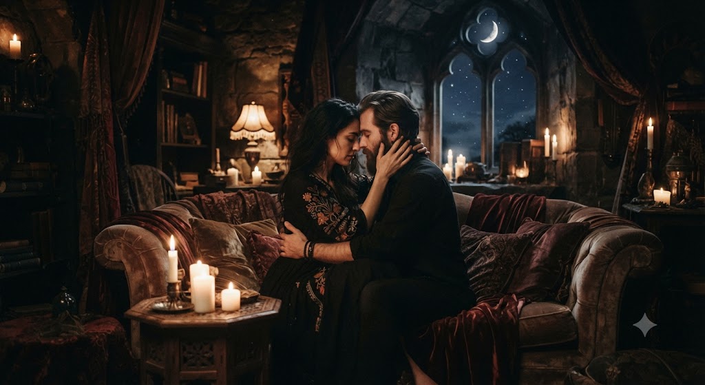 Moon + Venus in the 8th → Intimacy becomes intense, private, and emotionally consuming.