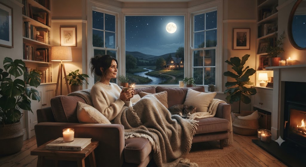 Moon in the 4th → Emotional security depends on a peaceful home.