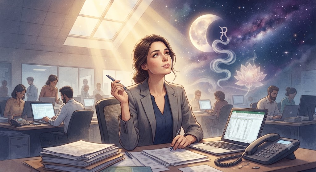 Moon + Ketu in 6th → Detachment from daily job routines and service.