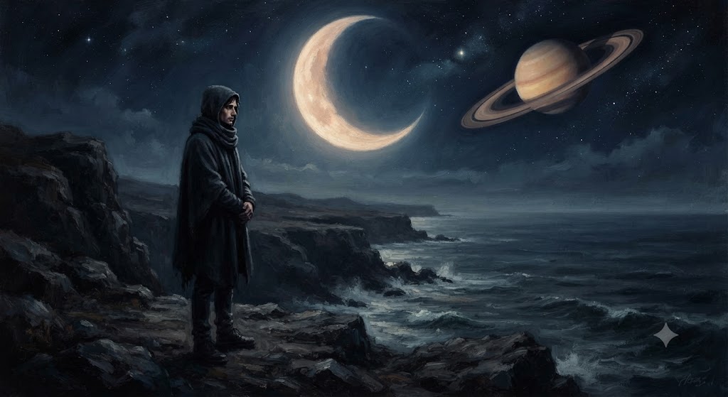 Moon + Saturn → Do you feel deeply but show little?